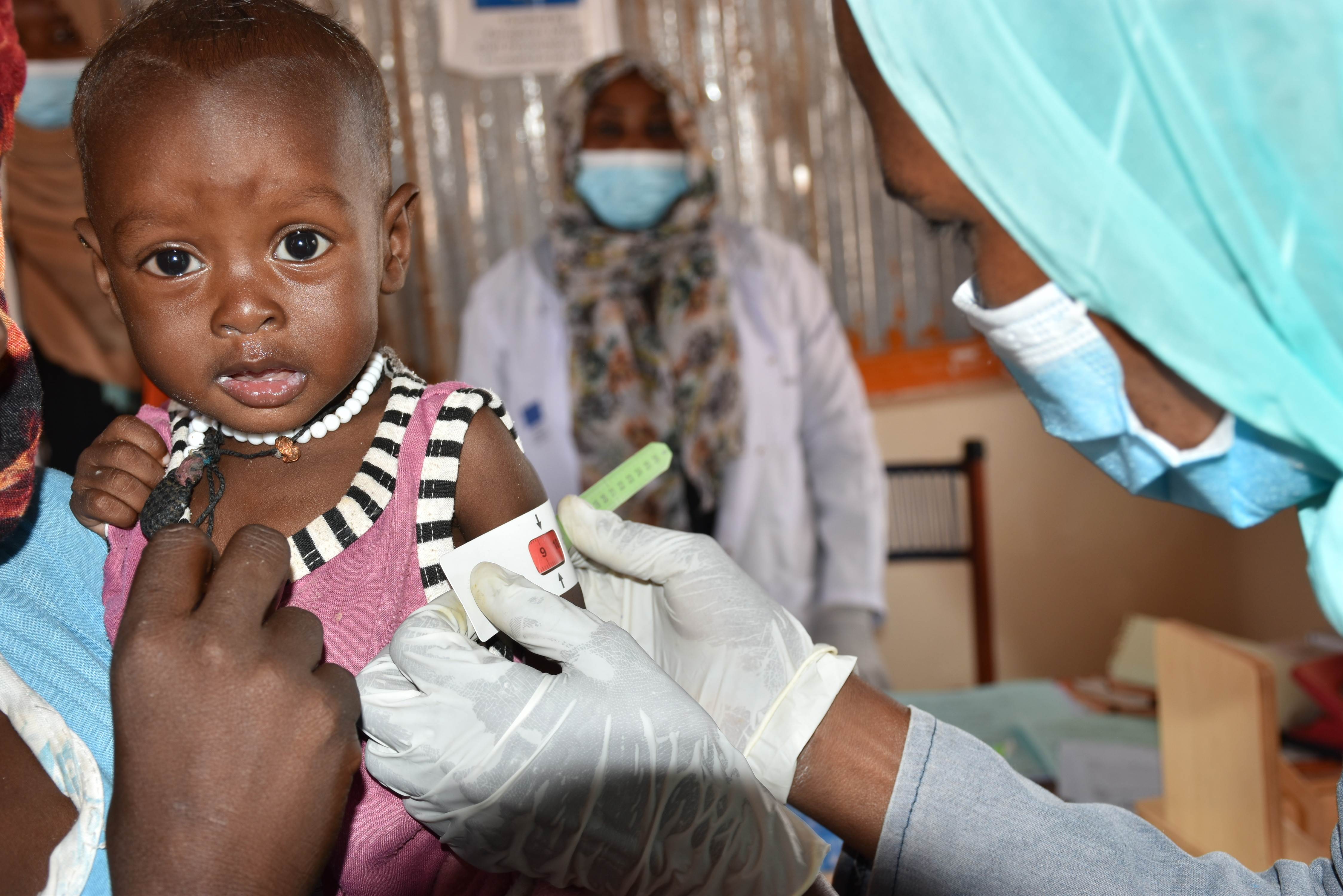 Naima continues to undergo rehabilitation for moderate acute malnutrition, at the World Vision-run OTP centre in Sudan.