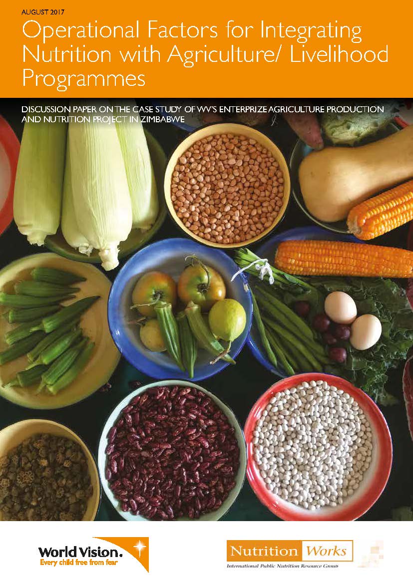 Case study front cover - integrating nutrition