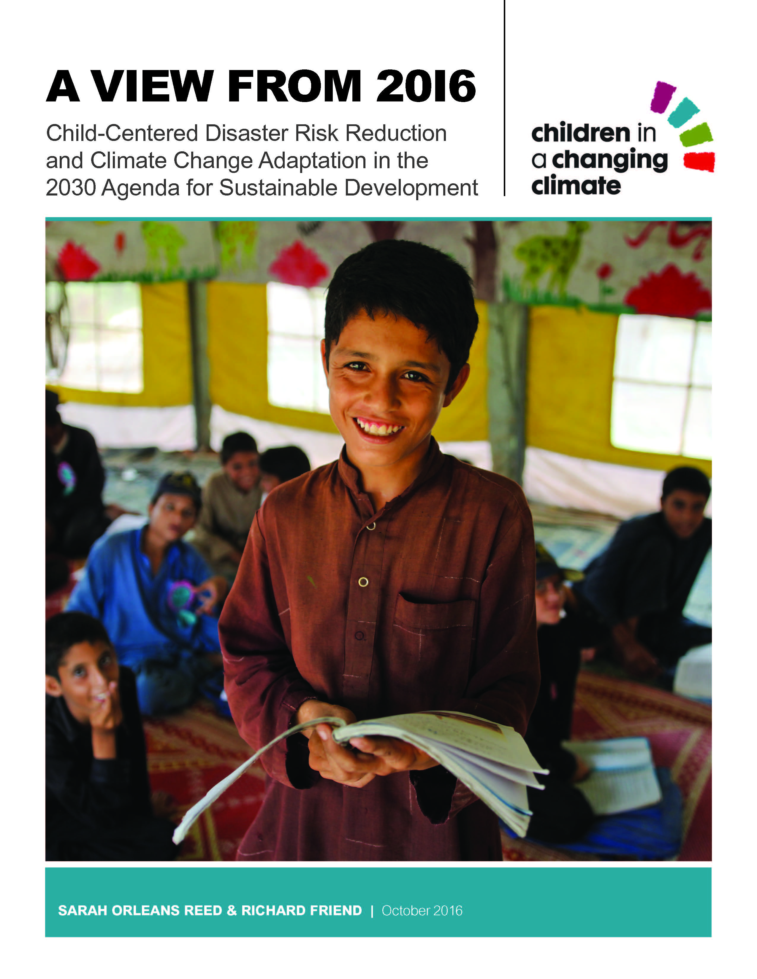 Children in a changing climate report front cover